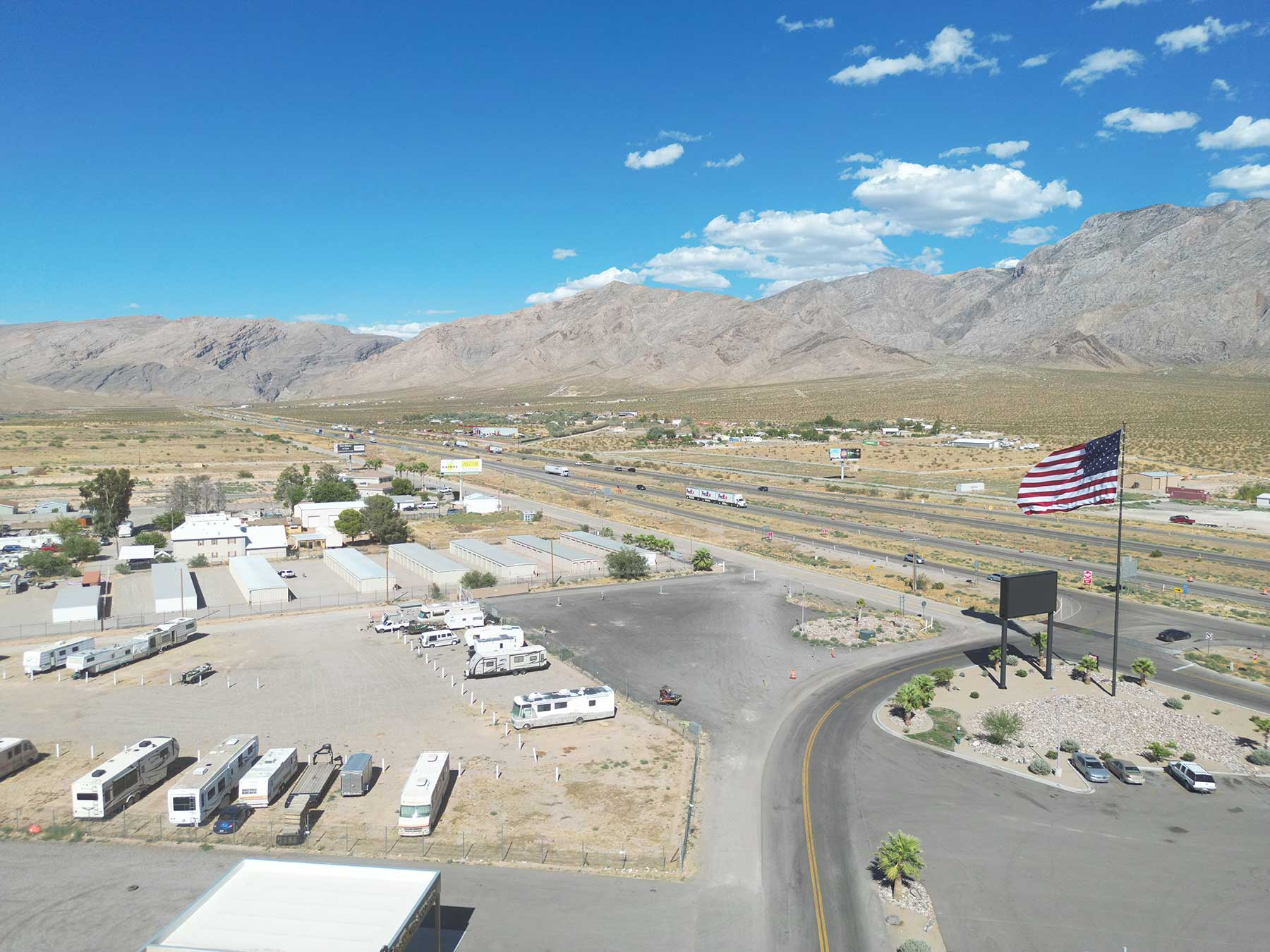 Interstate 15 crossing the Arizona Strip