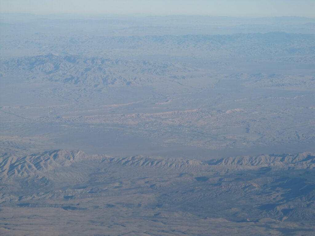 The town of Mesquite, Nevada in the Virgin River valley