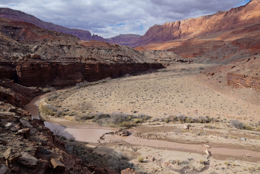 The Vermilion Cliffs rising above the Arizona Strip